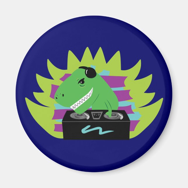 Dj-asaurus Rex Magnet (Vorne)
