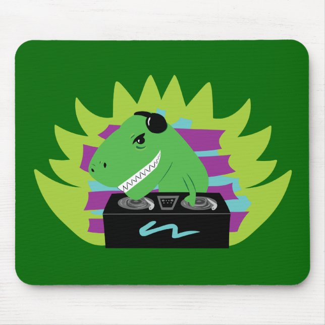 Dj-asaurus Rex Mousepad (Vorne)