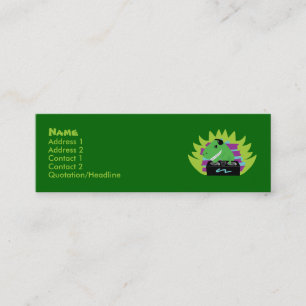 Dj-asaurus Rex T-Rex DJ-Visitenkarten Mini Visitenkarte