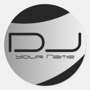 DJ-Aufkleber Runder Aufkleber