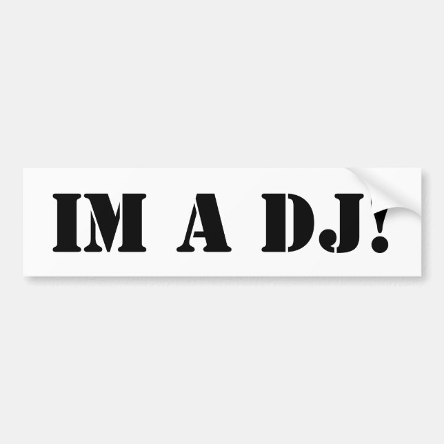 DJ-Autoaufkleber Autoaufkleber (Vorne)