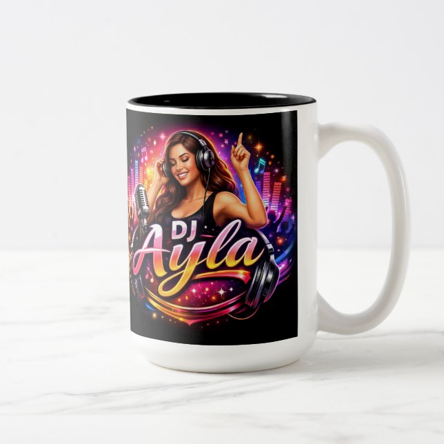 DJ AYLA 2 ZWEIFARBIGE TASSE (Rechts)