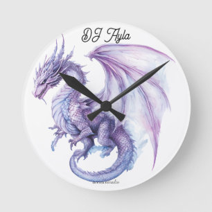 DJ Ayla Dragon Runde Wanduhr