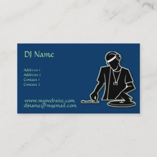 DJ bei der Arbeit! Visitenkarte