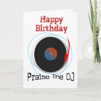 DJ Birthday Card Karte