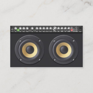 DJ Business Card Loud Lautsprecher Visitenkarte