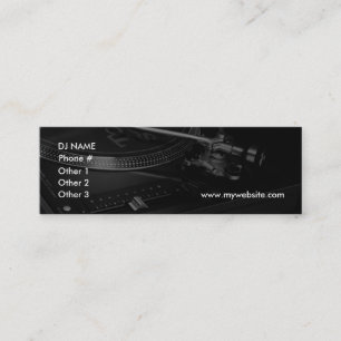 DJ Business Card Mini Visitenkarte