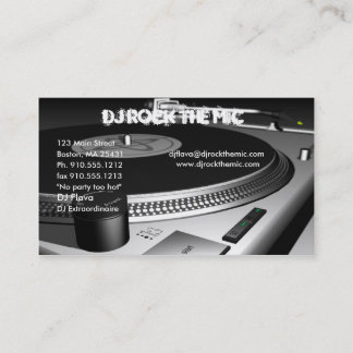 DJ Business Card Visitenkarte