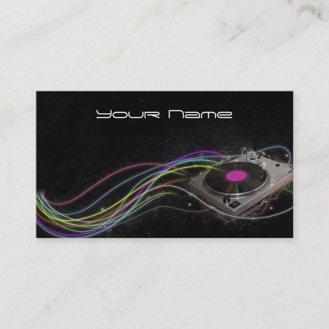 DJ Business Card Visitenkarte (Vorderseite)