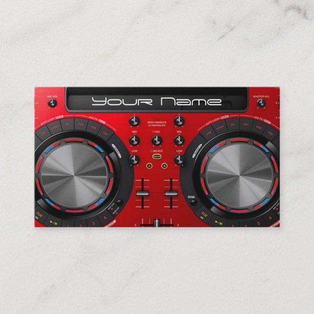 DJ Business Card Visitenkarte (Vorderseite)
