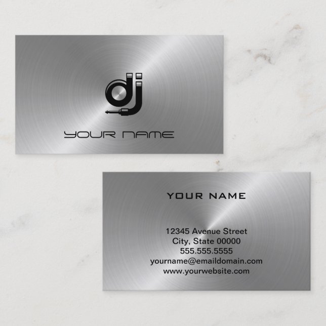 DJ Business Card Visitenkarte (Vorne/Hinten)