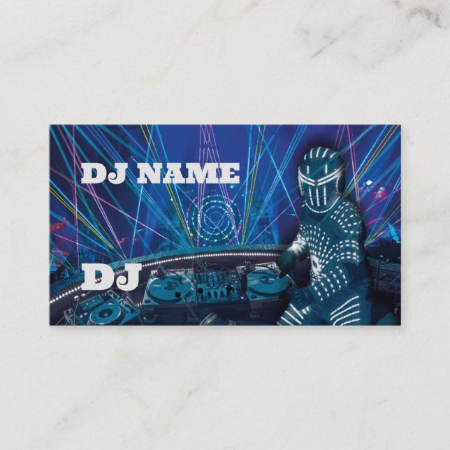 DJ BUSINESS CARD VISITENKARTE (Vorderseite)