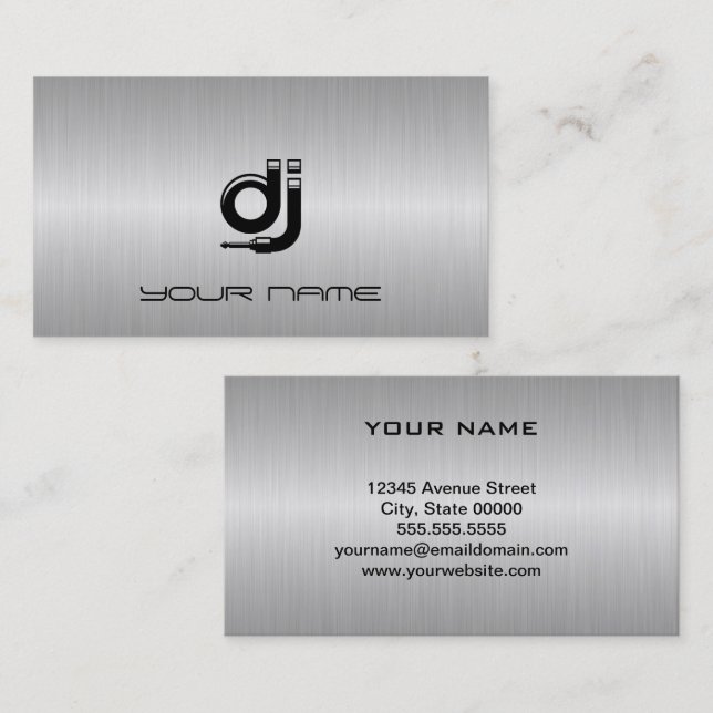DJ Business Card Visitenkarte (Vorne/Hinten)