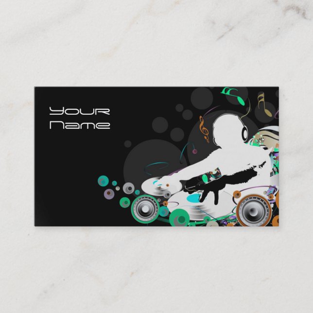 DJ Business Card Visitenkarte (Vorderseite)
