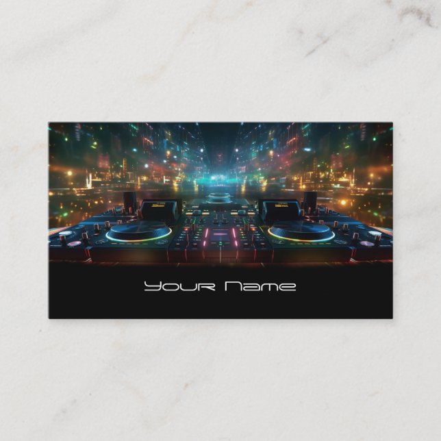 DJ Business Card Visitenkarte (Vorderseite)