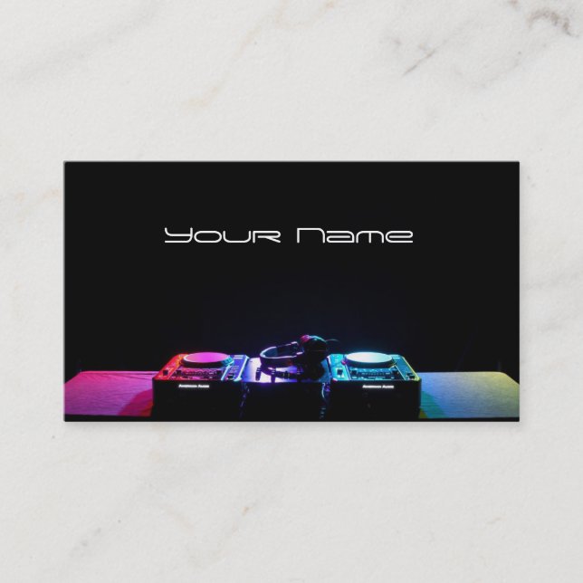DJ Business Card Visitenkarte (Vorderseite)