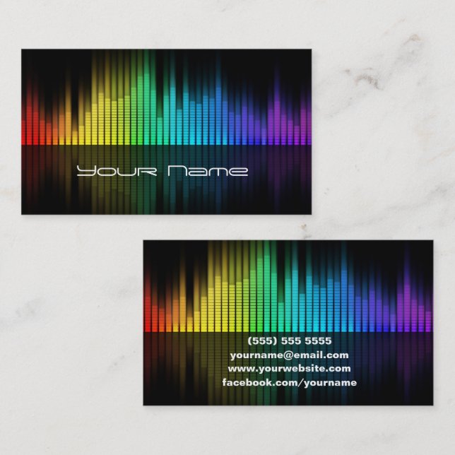 DJ Business Card Visitenkarte (Vorne/Hinten)