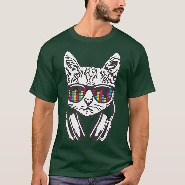 DJ CAT T-Shirt (Vorderseite)
