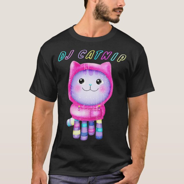DJ Catnip Girl T-Shirt (Vorderseite)