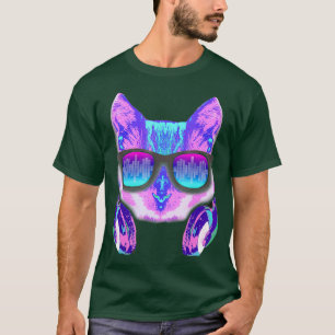 DJ Chat mit Rainbow und Kopfhörer Shirt Frauen