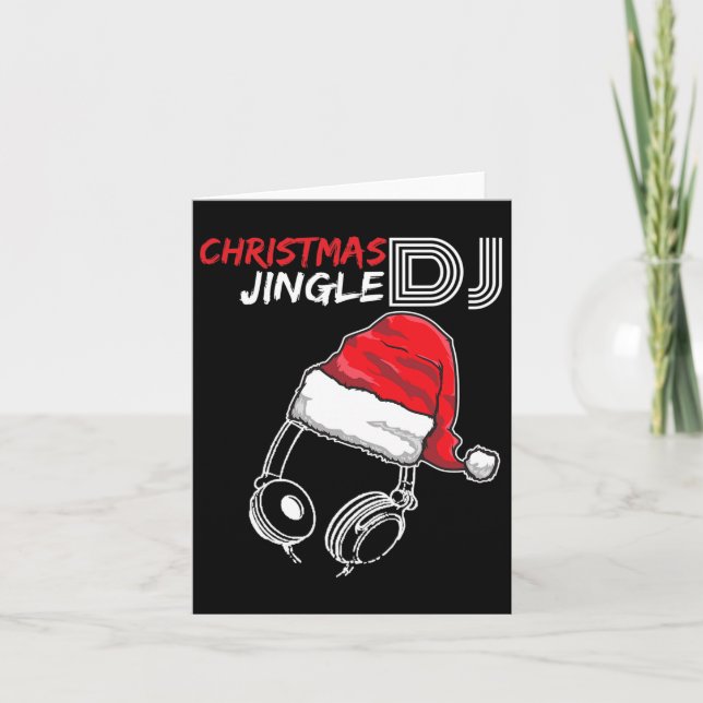 Dj Christmas Jingle Zitat - Funny Geschenke und pr Karte (Vorderseite)