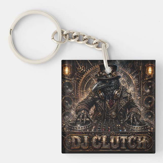 DJ CLUTCH DOPPELSEITIG SCHLÜSSELANHÄNGER (Vorderseite)