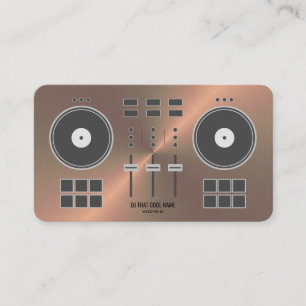 DJ-Controller 2020 - Kupfer-Imitat Visitenkarte