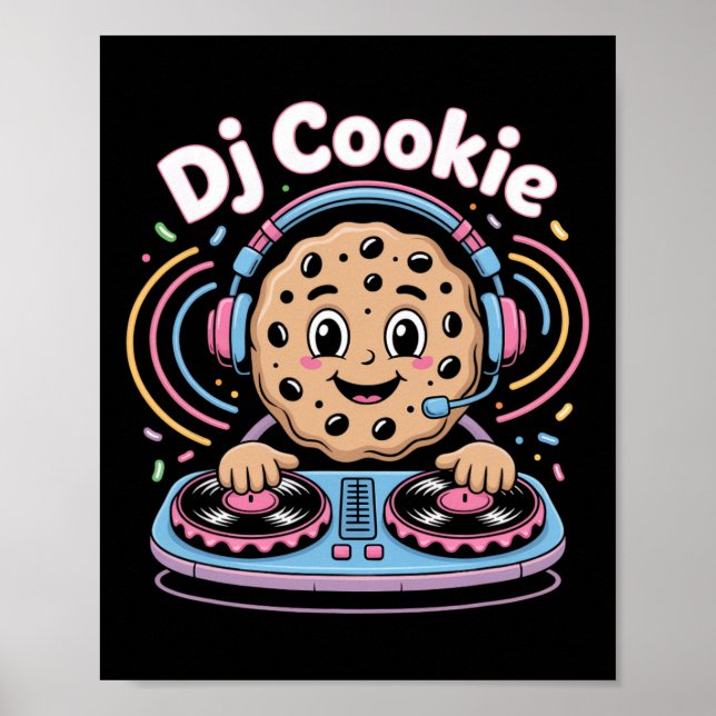 Dj Cookie Christmas Dj Vibes Poster (Vorne)