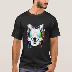Dj Corgi Rave Music Dog T-Shirt