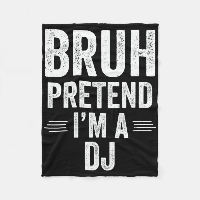 Dj Costume Halloween Bruh, so tun, als wäre ich ei Fleecedecke (Vorderseite)