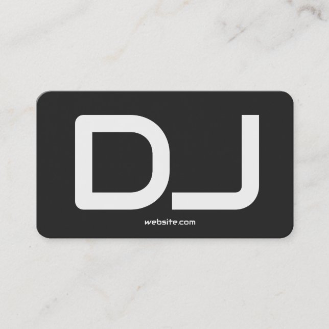 DJ Custom QR Code Premium Telefonnummerkarte (Vorderseite)