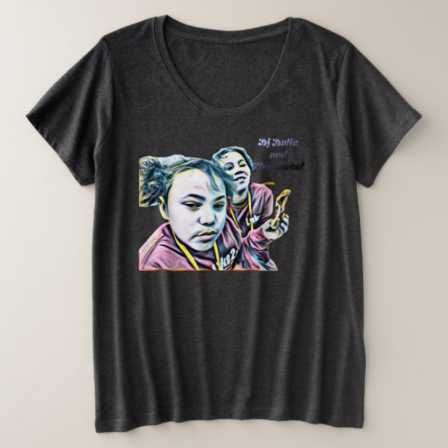 Dj Dalin + The Jackel Große Größe T-Shirt (Design vorne)