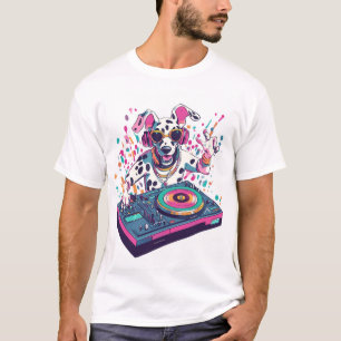 DJ Dalmatian � EDM Rave Party Hund T-Shirt
