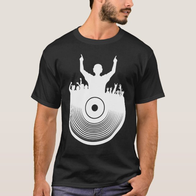 Dj Dance Mix Radio Disk Jockey Deejay Djing Spinni T-Shirt (Vorderseite)