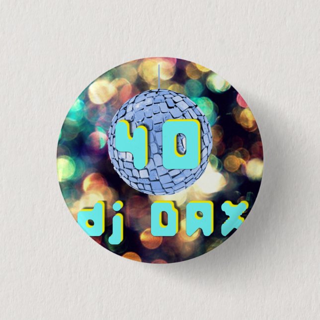 DJ DAX-Logo40 Button (Vorderseite)