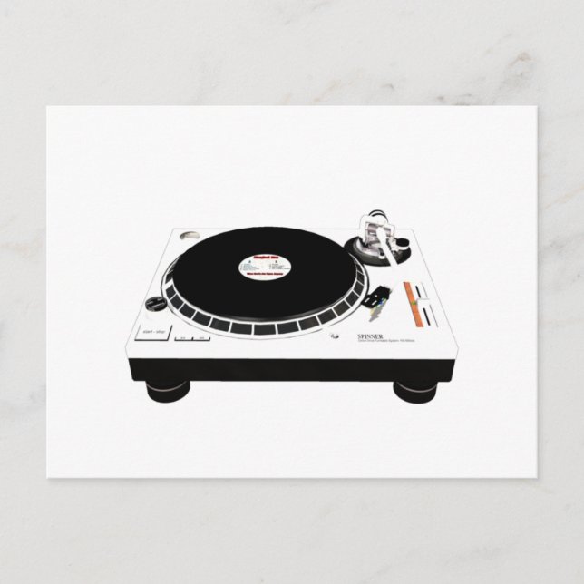 DJ Decks Postkarte (Vorderseite)