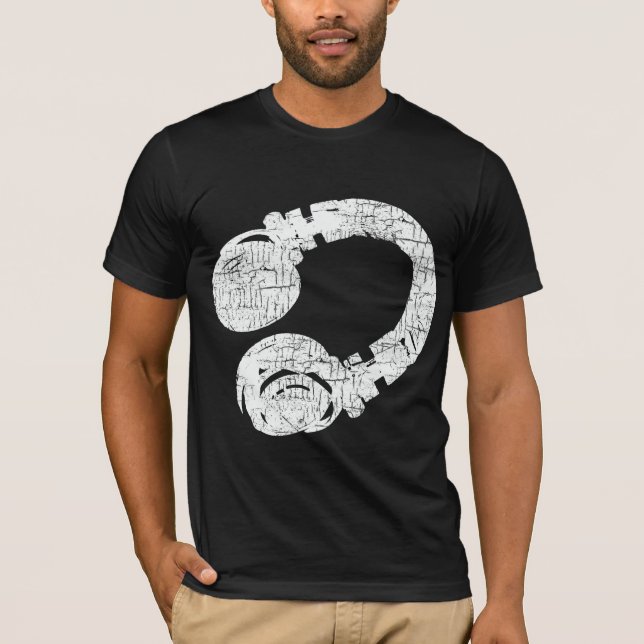 DJ deejay cool schwarz T-Shirt (Vorderseite)