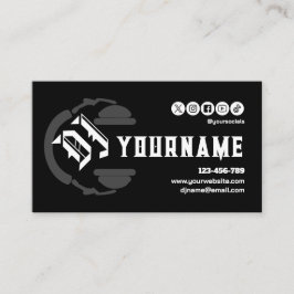 DJ Deejay Disc Jockey Business Card Visitenkarte