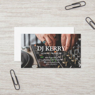 DJ Disc Jockey Elektronik Visitenkarte