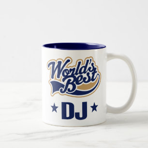 DJ-Disc-Jockey-Geschenk (Welten am besten) Zweifarbige Tasse