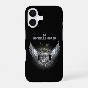 DJ Disco Ball Wings iPhone 16 Hülle