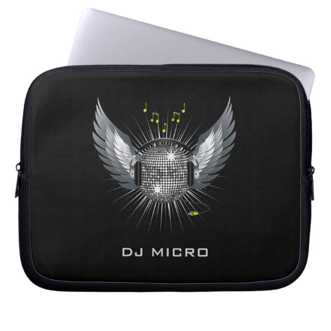 DJ-Disco-Laptop-Hülse/Tasche [abfahrend von 10"] Laptopschutzhülle (Vorderseite)