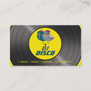 DJ-Disco-Musik-Retro Visitenkarte
