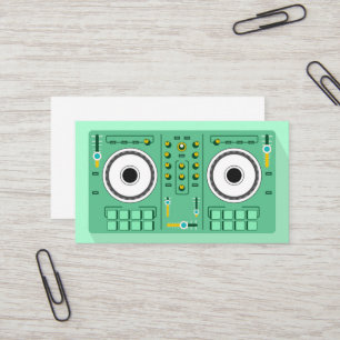 DJ Disk Jockey Electronic Visitenkarte