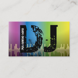 DJ Disk Jockey Visitenkarten Visitenkarte