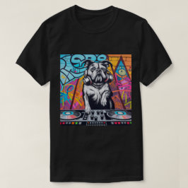 DJ Dog Graffiti Street Turntable Mixing T-Shirt