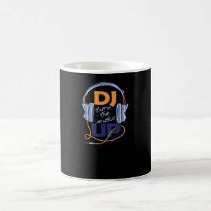 DJ dreh die Musik auf Kaffeetasse
