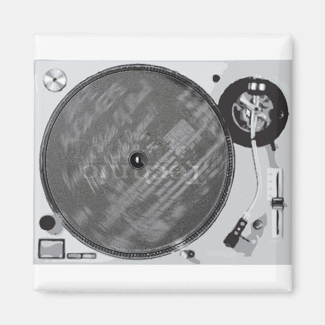 DJ-Drehteller Magnet (Vorne)