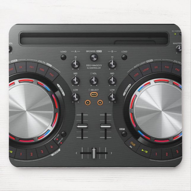 DJ-Drehteller-Mauspad Mousepad (Vorne)