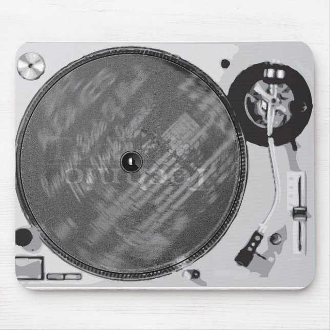 DJ-Drehteller Mousepad (Vorne)